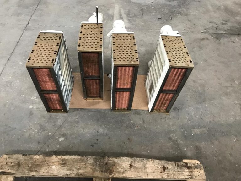 Engine cooler cores prepared for service